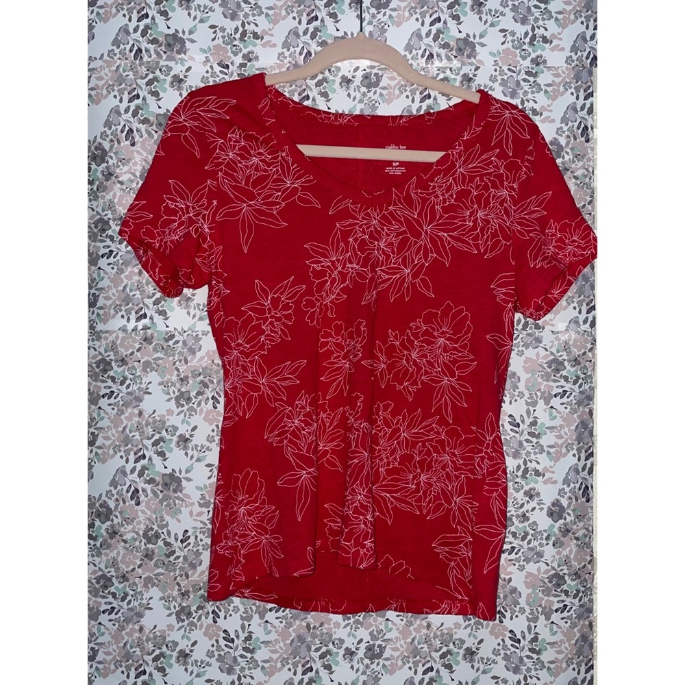 floral Banana Republic t-shirt